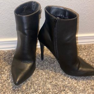Super cute black booties - only worn once